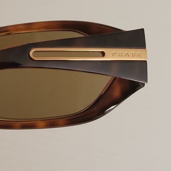 PRADA SPR09H 2AU-2P1 110 Brown Tortoise Sunglasses Frames Italy with case - Picture 9 of 14